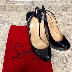 Christian Louboutin Bianca Patent Leather Slingbacks sz39